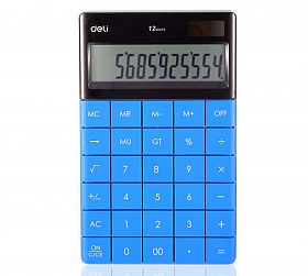 Калькулятор  12 разрядов, синий